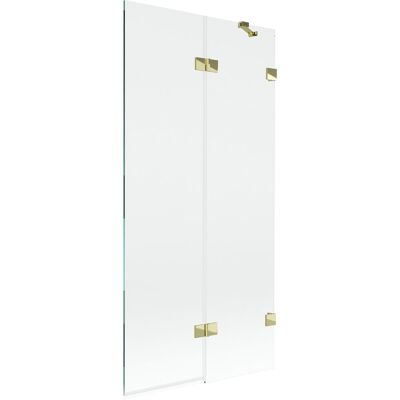 Mexen Lunar parawan nawannowy 2-skrzydłowy prawy 90 x 150 cm, transparent, złoty - 897-090-100-50-00-P Mexen Lunar parawan nawannowy 2-skrzydłowy prawy 90 x 150 cm, transparent, złoty - 897-090-100-50-00-P