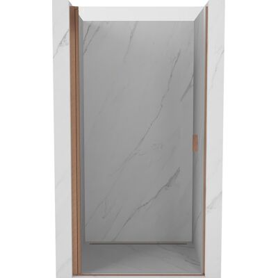 Mexen Mist-B drzwi prysznicowe uchylne 75 cm, transparent, miedź szczotkowana - 8A2-075-000-65-00 Mexen Mist-B drzwi prysznicowe uchylne 75 cm, transparent, miedź szczotkowana - 8A2-075-000-65-00