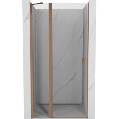 Mexen Mist drzwi prysznicowe uchylne 115 cm, transparent, miedź szczotkowana - 8A4-115-000-65-00 Mexen Mist drzwi prysznicowe uchylne 115 cm, transparent, miedź szczotkowana - 8A4-115-000-65-00