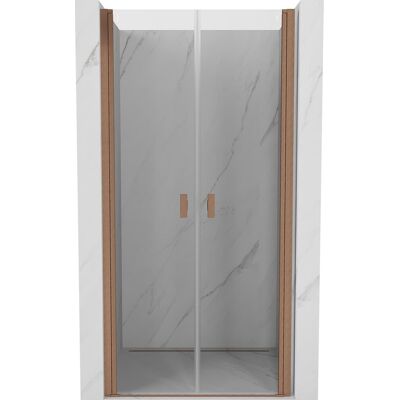 Mexen Mist drzwi prysznicowe uchylne 75 cm, transparent, miedź szczotkowana - 8A7-075-000-65-00 Mexen Mist drzwi prysznicowe uchylne 75 cm, transparent, miedź szczotkowana - 8A7-075-000-65-00