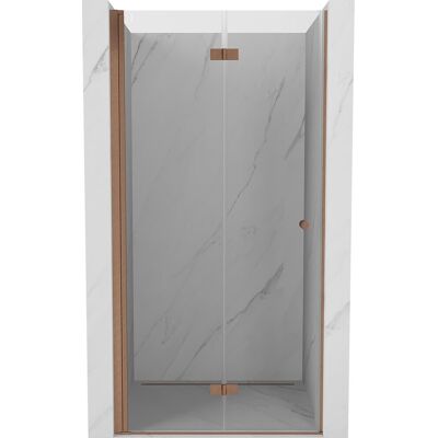Mexen Mist-F drzwi prysznicowe składane lewe 70 cm, transparent, miedź szczotkowana - 8A6-070-000-65-00-L Mexen Mist-F drzwi prysznicowe składane lewe 70 cm, transparent, miedź szczotkowana - 8A6-070-000-65-00-L