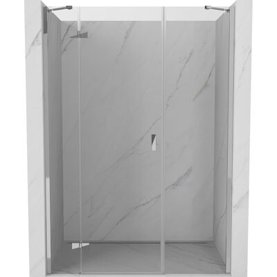 Mexen Mist-H drzwi prysznicowe uchylne lewe 155 cm, transparent, chrom - 8A5-155-001-01-00-L Mexen Mist-H drzwi prysznicowe uchylne lewe 155 cm, transparent, chrom - 8A5-155-001-01-00-L