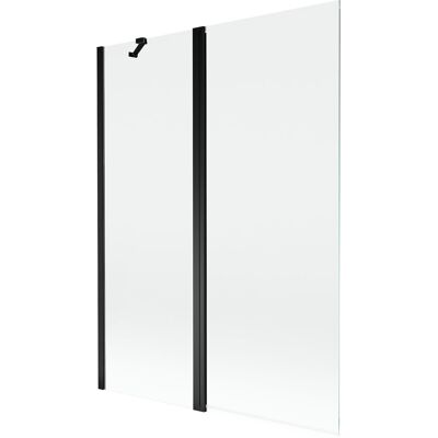 Mexen Mist parawan nawannowy 2-skrzydłowy 130 x 150 cm, transparent, czarny - 8A9-130-011-70-00 Mexen Mist parawan nawannowy 2-skrzydłowy 130 x 150 cm, transparent, czarny - 8A9-130-011-70-00