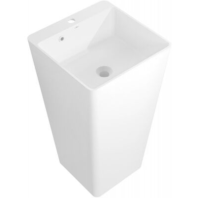 Mexen Neva umywalka wolnostojąca z konglomeratu 45 x 45 cm, biała mat - 26614500 Mexen Neva umywalka wolnostojąca z konglomeratu 45 x 45 cm, biała mat - 26614500
