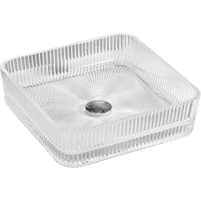 Mexen Nira szklana umywalka nablatowa 39 x 39 cm, transparent - 24203900 Mexen Nira szklana umywalka nablatowa 39 x 39 cm, transparent - 24203900