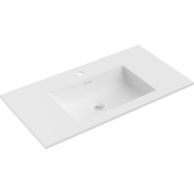 Mexen Otis umywalka wpuszczana w blat 91 x 46,5 cm, biała mat - 25189001 Mexen Otis umywalka wpuszczana w blat 91 x 46,5 cm, biała mat - 25189001