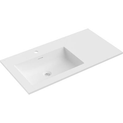 Mexen Otis umywalka wpuszczana w blat lewa 91 x 46,5 cm, biała mat - 25189001L Mexen Otis umywalka wpuszczana w blat lewa 91 x 46,5 cm, biała mat - 25189001L