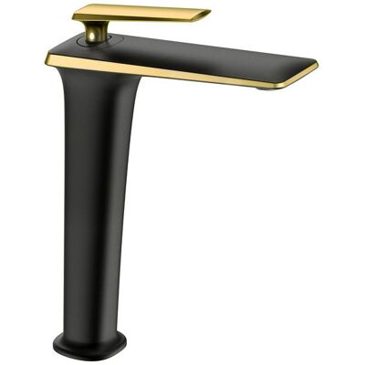 Mexen Purus bateria umywalkowa wysoka, czarna/złota - 745810-75 Mexen Purus bateria umywalkowa wysoka, czarna/złota - 745810-75