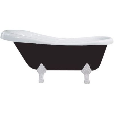 Mexen Retro wanna wolnostojąca 170 x 75 cm biała/czarna nogi białe - 53251707575-20 Mexen Retro wanna wolnostojąca 170 x 75 cm biała/czarna nogi białe - 53251707575-20