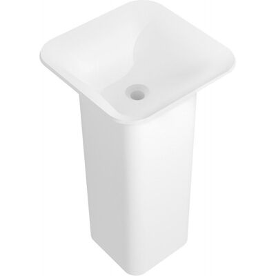 Mexen Ria umywalka wolnostojąca z konglomeratu 45 x 45 cm, biała mat - 26584500 Mexen Ria umywalka wolnostojąca z konglomeratu 45 x 45 cm, biała mat - 26584500