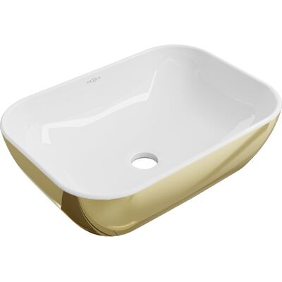 Mexen Rita umywalka nablatowa 45 x 32 cm, biała/złota - 21084506 Mexen Rita umywalka nablatowa 45 x 32 cm, biała/złota - 21084506