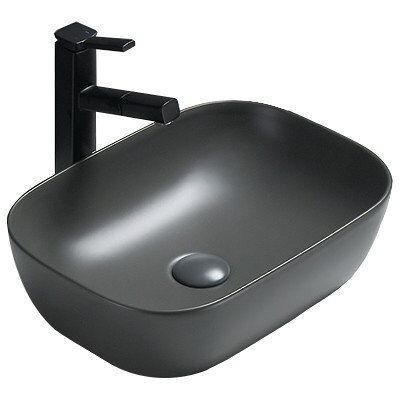 Mexen Rita - 45x32 cm - ciemny szary matowy - washbasin Mexen Rita - 45x32 cm - ciemny szary matowy - washbasin