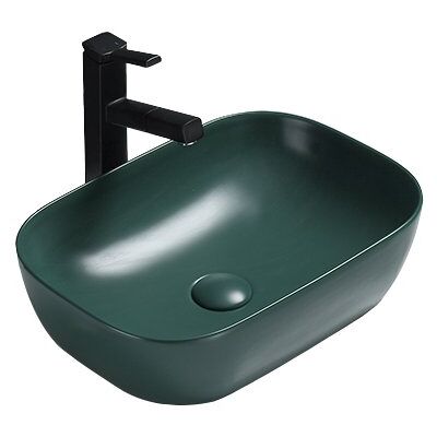 Mexen Rita umywalka nablatowa 45 x 32 cm zielona ciemna mat - 21084547 Mexen Rita umywalka nablatowa 45 x 32 cm zielona ciemna mat - 21084547
