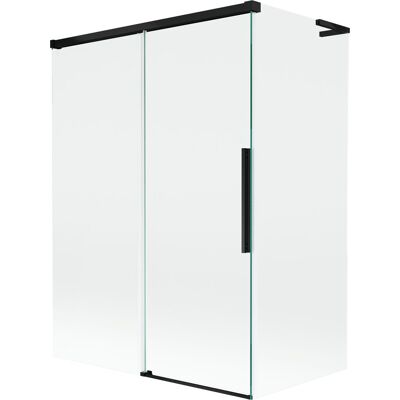 Mexen Rox L parawan nawannowy 2-skrzydłowy rozsuwany 120 + 70 x 150 cm, transparent, czarny - 8C9L-120-070-70-00 Mexen Rox L parawan nawannowy 2-skrzydłowy rozsuwany 120 + 70 x 150 cm, transparent, czarny - 8C9L-120-070-70-00