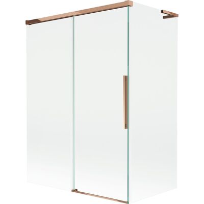 Mexen Rox L parawan nawannowy 2-skrzydłowy rozsuwany 120 + 70 x 150 cm, transparent, różowe złoto - 8C9L-120-070-60-00 Mexen Rox L parawan nawannowy 2-skrzydłowy rozsuwany 120 + 70 x 150 cm, transparent, różowe złoto - 8C9L-120-070-60-00