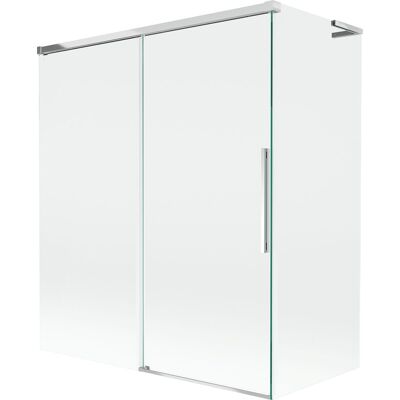 Mexen Rox L parawan nawannowy 2-skrzydłowy rozsuwany 140 + 70 x 150 cm, transparent, chrom - 8C9L-140-070-01-00 Mexen Rox L parawan nawannowy 2-skrzydłowy rozsuwany 140 + 70 x 150 cm, transparent, chrom - 8C9L-140-070-01-00