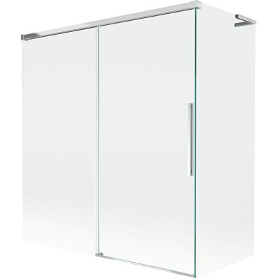 Mexen Rox L parawan nawannowy 2-skrzydłowy rozsuwany 150 + 70 x 150 cm, transparent, chrom - 8C9L-150-070-01-00 Mexen Rox L parawan nawannowy 2-skrzydłowy rozsuwany 150 + 70 x 150 cm, transparent, chrom - 8C9L-150-070-01-00