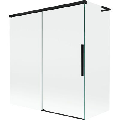 Mexen Rox L parawan nawannowy 2-skrzydłowy rozsuwany 150 + 70 x 150 cm, transparent, czarny - 8C9L-150-070-70-00 Mexen Rox L parawan nawannowy 2-skrzydłowy rozsuwany 150 + 70 x 150 cm, transparent, czarny - 8C9L-150-070-70-00