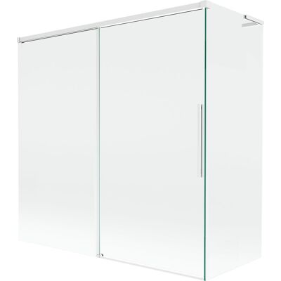 Mexen Rox L parawan nawannowy 2-skrzydłowy rozsuwany 160 + 70 x 150 cm, transparent, biały - 8C9L-160-070-20-00 Mexen Rox L parawan nawannowy 2-skrzydłowy rozsuwany 160 + 70 x 150 cm, transparent, biały - 8C9L-160-070-20-00