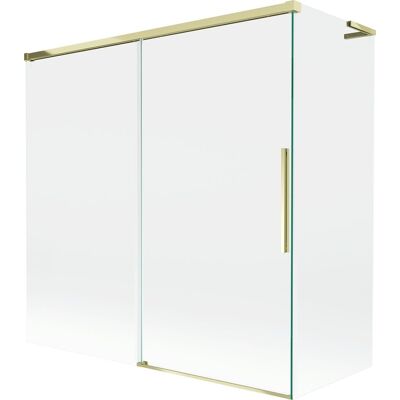 Mexen Rox L parawan nawannowy 2-skrzydłowy rozsuwany 160 + 70 x 150 cm, transparent, złoty - 8C9L-160-070-50-00 Mexen Rox L parawan nawannowy 2-skrzydłowy rozsuwany 160 + 70 x 150 cm, transparent, złoty - 8C9L-160-070-50-00