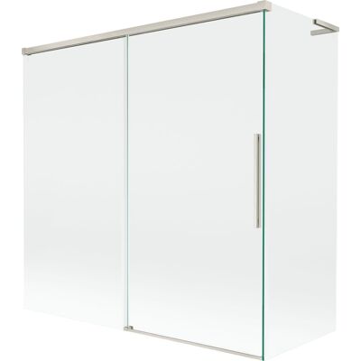 Mexen Rox L parawan nawannowy 2-skrzydłowy rozsuwany 160 + 75 x 150 cm, transparent, nikiel szczotkowany - 8C9L-160-075-97-00 Mexen Rox L parawan nawannowy 2-skrzydłowy rozsuwany 160 + 75 x 150 cm, transparent, nikiel szczotkowany - 8C9L-160-075-97-00