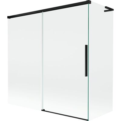 Mexen Rox L parawan nawannowy 2-skrzydłowy rozsuwany 160 + 80 x 150 cm, transparent, czarny - 8C9L-160-080-70-00 Mexen Rox L parawan nawannowy 2-skrzydłowy rozsuwany 160 + 80 x 150 cm, transparent, czarny - 8C9L-160-080-70-00