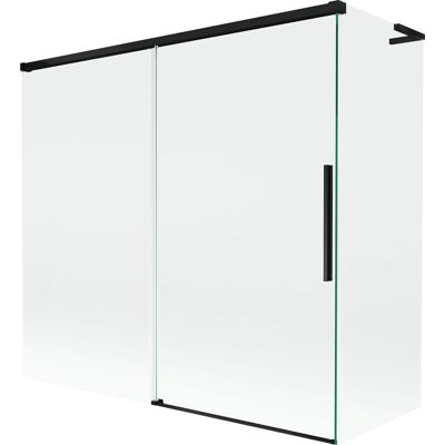 Mexen Rox L parawan nawannowy 2-skrzydłowy rozsuwany 170 + 70 x 150 cm, transparent, czarny - 8C9L-170-070-70-00 Mexen Rox L parawan nawannowy 2-skrzydłowy rozsuwany 170 + 70 x 150 cm, transparent, czarny - 8C9L-170-070-70-00