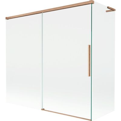 Mexen Rox L parawan nawannowy 2-skrzydłowy rozsuwany 170 + 70 x 150 cm, transparent, miedź szczotkowana - 8C9L-170-070-65-00 Mexen Rox L parawan nawannowy 2-skrzydłowy rozsuwany 170 + 70 x 150 cm, transparent, miedź szczotkowana - 8C9L-170-070-65-00