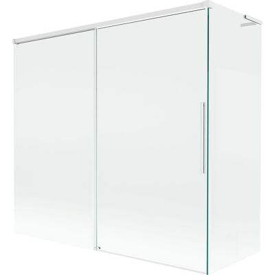 Mexen Rox L parawan nawannowy 2-skrzydłowy rozsuwany 170 + 75 x 150 cm, transparent, biały - 8C9L-170-075-20-00 Mexen Rox L parawan nawannowy 2-skrzydłowy rozsuwany 170 + 75 x 150 cm, transparent, biały - 8C9L-170-075-20-00