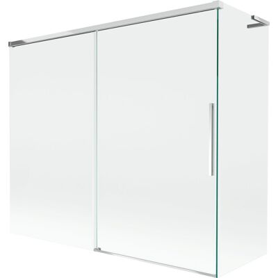 Mexen Rox L parawan nawannowy 2-skrzydłowy rozsuwany 180 + 80 x 150 cm, transparent, chrom - 8C9L-180-080-01-00 Mexen Rox L parawan nawannowy 2-skrzydłowy rozsuwany 180 + 80 x 150 cm, transparent, chrom - 8C9L-180-080-01-00