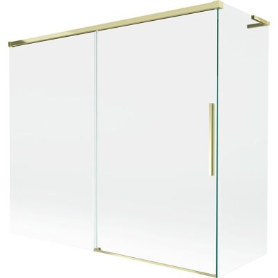 Mexen Rox L parawan nawannowy 2-skrzydłowy rozsuwany 180 + 90 x 150 cm, transparent, złoty - 8C9L-180-090-50-00 Mexen Rox L parawan nawannowy 2-skrzydłowy rozsuwany 180 + 90 x 150 cm, transparent, złoty - 8C9L-180-090-50-00