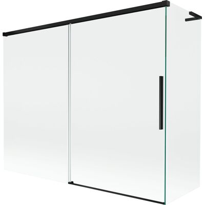 Mexen Rox L parawan nawannowy 2-skrzydłowy rozsuwany 190 + 80 x 150 cm, transparent, czarny - 8C9L-190-080-70-00 Mexen Rox L parawan nawannowy 2-skrzydłowy rozsuwany 190 + 80 x 150 cm, transparent, czarny - 8C9L-190-080-70-00