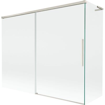 Mexen Rox L parawan nawannowy 2-skrzydłowy rozsuwany 190 + 90 x 150 cm, transparent, nikiel szczotkowany - 8C9L-190-090-97-00 Mexen Rox L parawan nawannowy 2-skrzydłowy rozsuwany 190 + 90 x 150 cm, transparent, nikiel szczotkowany - 8C9L-190-090-97-00