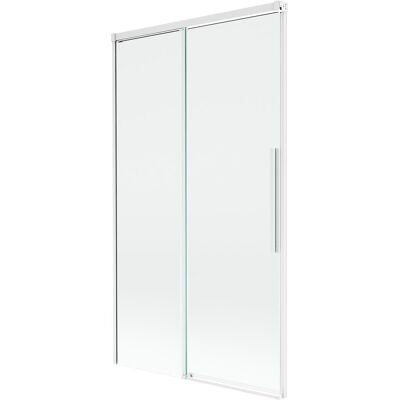 Mexen Rox parawan nawannowy 2-skrzydłowy rozsuwany 100 x 150 cm, transparent, biały - 8C9-100-001-20-00 Mexen Rox parawan nawannowy 2-skrzydłowy rozsuwany 100 x 150 cm, transparent, biały - 8C9-100-001-20-00
