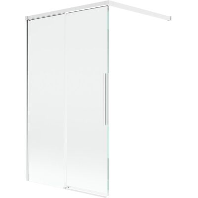 Mexen Rox parawan nawannowy 2-skrzydłowy rozsuwany 100 x 150 cm, transparent, biały - 8C9-100-003-20-00 Mexen Rox parawan nawannowy 2-skrzydłowy rozsuwany 100 x 150 cm, transparent, biały - 8C9-100-003-20-00