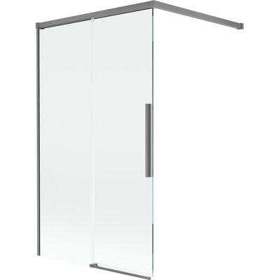 Mexen Rox parawan nawannowy 2-skrzydłowy rozsuwany 100 x 150 cm, transparent, gun metal - 8C9-100-003-95-00 Mexen Rox parawan nawannowy 2-skrzydłowy rozsuwany 100 x 150 cm, transparent, gun metal - 8C9-100-003-95-00