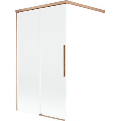 Mexen Rox parawan nawannowy 2-skrzydłowy rozsuwany 100 x 150 cm, transparent, miedź szczotkowana - 8C9-100-003-65-00 Mexen Rox parawan nawannowy 2-skrzydłowy rozsuwany 100 x 150 cm, transparent, miedź szczotkowana - 8C9-100-003-65-00