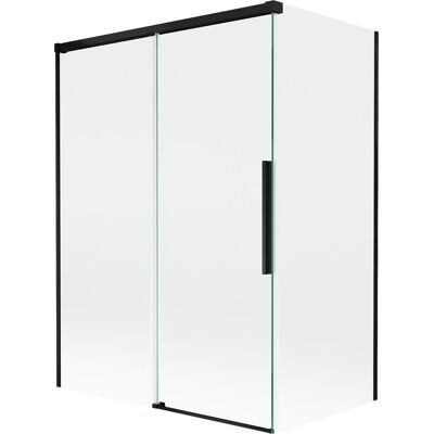 Mexen Rox parawan nawannowy 2-skrzydłowy rozsuwany 120 + 70 x 150 cm, transparent, czarny - 8C9-120-070-70-00 Mexen Rox parawan nawannowy 2-skrzydłowy rozsuwany 120 + 70 x 150 cm, transparent, czarny - 8C9-120-070-70-00