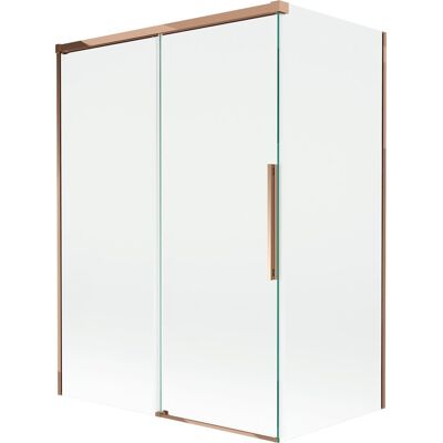 Mexen Rox parawan nawannowy 2-skrzydłowy rozsuwany 120 + 70 x 150 cm, transparent, różowe złoto - 8C9-120-070-60-00 Mexen Rox parawan nawannowy 2-skrzydłowy rozsuwany 120 + 70 x 150 cm, transparent, różowe złoto - 8C9-120-070-60-00