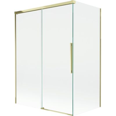Mexen Rox parawan nawannowy 2-skrzydłowy rozsuwany 120 + 70 x 150 cm, transparent, złoty - 8C9-120-070-50-00 Mexen Rox parawan nawannowy 2-skrzydłowy rozsuwany 120 + 70 x 150 cm, transparent, złoty - 8C9-120-070-50-00