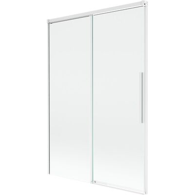 Mexen Rox parawan nawannowy 2-skrzydłowy rozsuwany 120 x 150 cm, transparent, biały - 8C9-120-001-20-00 Mexen Rox parawan nawannowy 2-skrzydłowy rozsuwany 120 x 150 cm, transparent, biały - 8C9-120-001-20-00