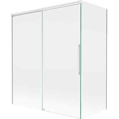 Mexen Rox parawan nawannowy 2-skrzydłowy rozsuwany 140 + 70 x 150 cm, transparent, biały - 8C9-140-070-20-00 Mexen Rox parawan nawannowy 2-skrzydłowy rozsuwany 140 + 70 x 150 cm, transparent, biały - 8C9-140-070-20-00