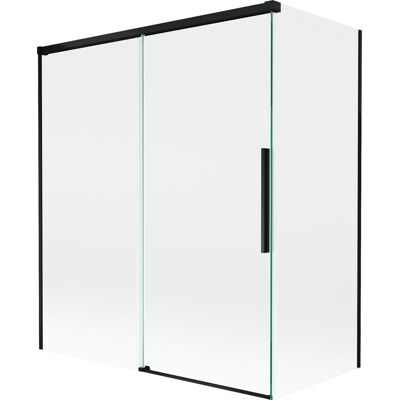 Mexen Rox parawan nawannowy 2-skrzydłowy rozsuwany 140 + 70 x 150 cm, transparent, czarny - 8C9-140-070-70-00 Mexen Rox parawan nawannowy 2-skrzydłowy rozsuwany 140 + 70 x 150 cm, transparent, czarny - 8C9-140-070-70-00