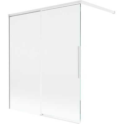 Mexen Rox parawan nawannowy 2-skrzydłowy rozsuwany 140 x 150 cm, transparent, biały - 8C9-140-003-20-00 Mexen Rox parawan nawannowy 2-skrzydłowy rozsuwany 140 x 150 cm, transparent, biały - 8C9-140-003-20-00