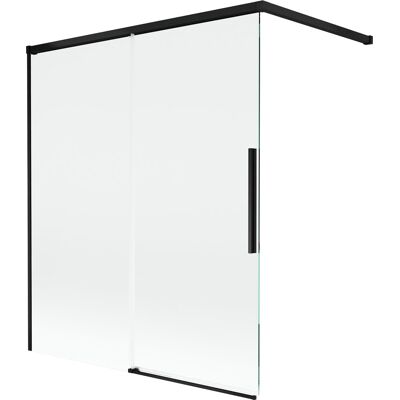 Mexen Rox parawan nawannowy 2-skrzydłowy rozsuwany 140 x 150 cm, transparent, czarny - 8C9-140-003-70-00 Mexen Rox parawan nawannowy 2-skrzydłowy rozsuwany 140 x 150 cm, transparent, czarny - 8C9-140-003-70-00