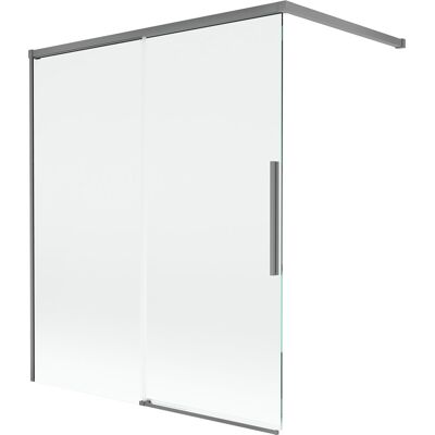 Mexen Rox parawan nawannowy 2-skrzydłowy rozsuwany 140 x 150 cm, transparent, gun metal - 8C9-140-003-95-00 Mexen Rox parawan nawannowy 2-skrzydłowy rozsuwany 140 x 150 cm, transparent, gun metal - 8C9-140-003-95-00