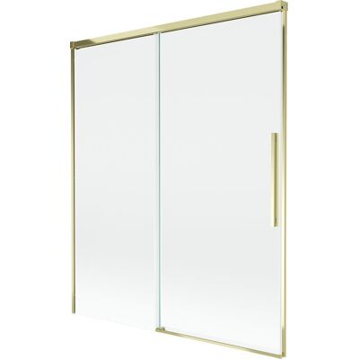 Mexen Rox parawan nawannowy 2-skrzydłowy rozsuwany 140 x 150 cm, transparent, złoty - 8C9-140-001-50-00 Mexen Rox parawan nawannowy 2-skrzydłowy rozsuwany 140 x 150 cm, transparent, złoty - 8C9-140-001-50-00