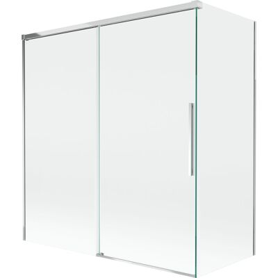 Mexen Rox parawan nawannowy 2-skrzydłowy rozsuwany 150 + 70 x 150 cm, transparent, chrom - 8C9-150-070-01-00 Mexen Rox parawan nawannowy 2-skrzydłowy rozsuwany 150 + 70 x 150 cm, transparent, chrom - 8C9-150-070-01-00