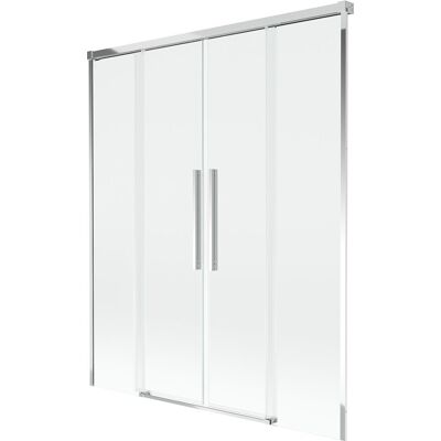 Mexen Rox parawan nawannowy 2-skrzydłowy rozsuwany 150 x 150 cm, transparent, chrom - 8C9-150-002-01-00 Mexen Rox parawan nawannowy 2-skrzydłowy rozsuwany 150 x 150 cm, transparent, chrom - 8C9-150-002-01-00