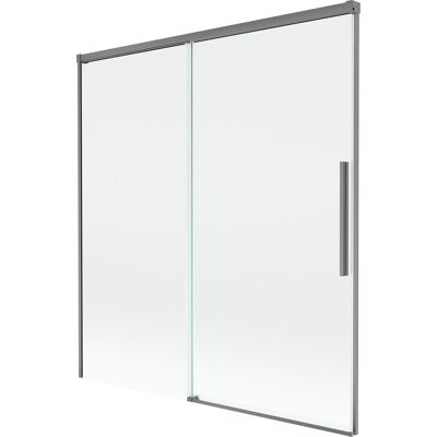 Mexen Rox parawan nawannowy 2-skrzydłowy rozsuwany 150 x 150 cm, transparent, gun metal - 8C9-150-001-95-00 Mexen Rox parawan nawannowy 2-skrzydłowy rozsuwany 150 x 150 cm, transparent, gun metal - 8C9-150-001-95-00